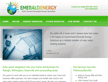Tablet Screenshot of emeraldenergync.com